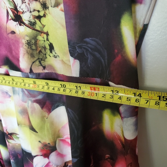 NWOT Fit and Flare Floral Dress - pink, peach, purple, green - Size small - Picture 9 of 11